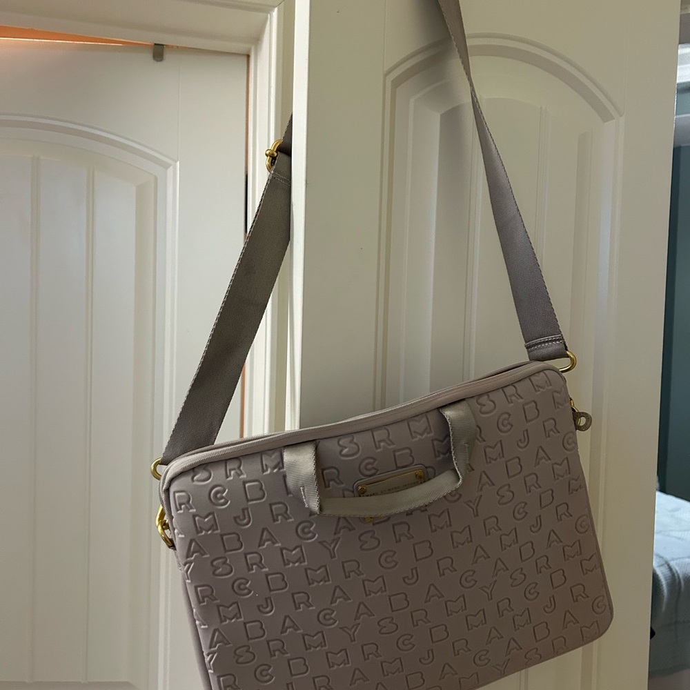 Marc by Marc Jacobs Cream Embossed Laptop Tote - Picture 5 of 5